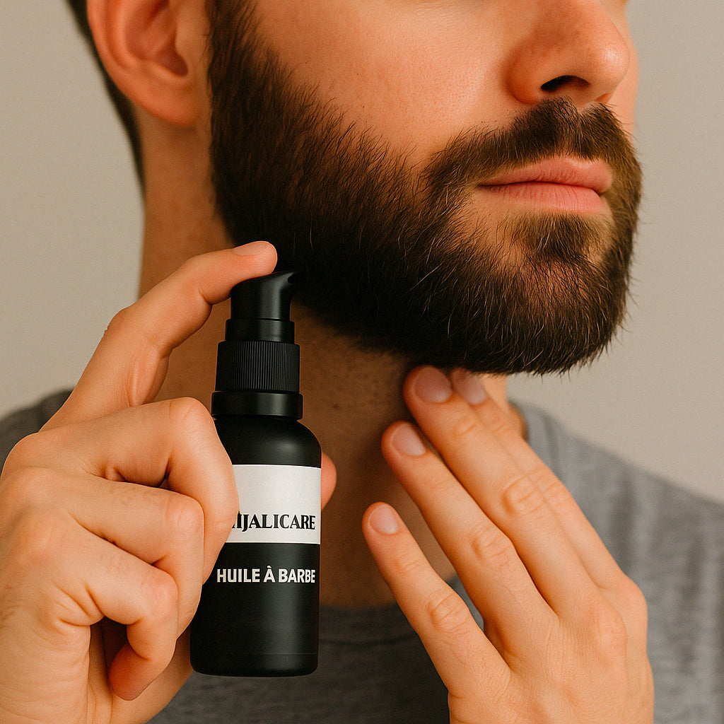 Huile à barbe naturelle - Nourrit & Adoucit