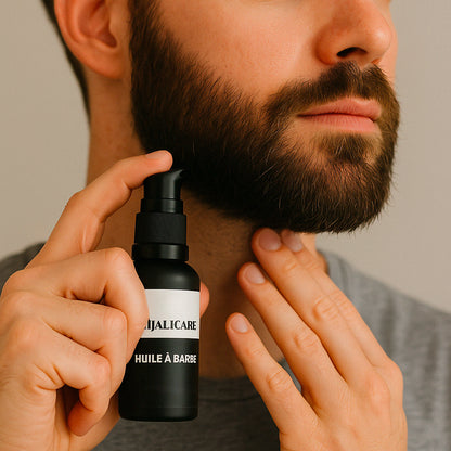 Huile à barbe naturelle - Nourrit & Adoucit